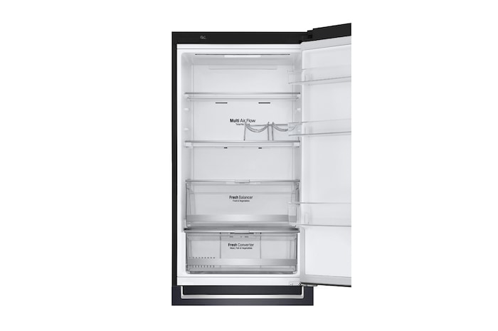 LG Réfrigérateur combiné | 341L | A++ | 36dB | Total No Frost | Compresseur Smart Inverter, GR-B479NQDM