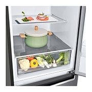 LG Réfrigérateur combiné | 341L | A++ | 36dB | Total No Frost |  Compresseur Smart Inverter, GR-B479NQLM