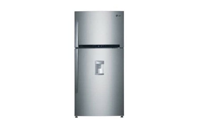 Vue de face du Réfrigérateur 2 portes Design INOX graphite GR-B802GLP
