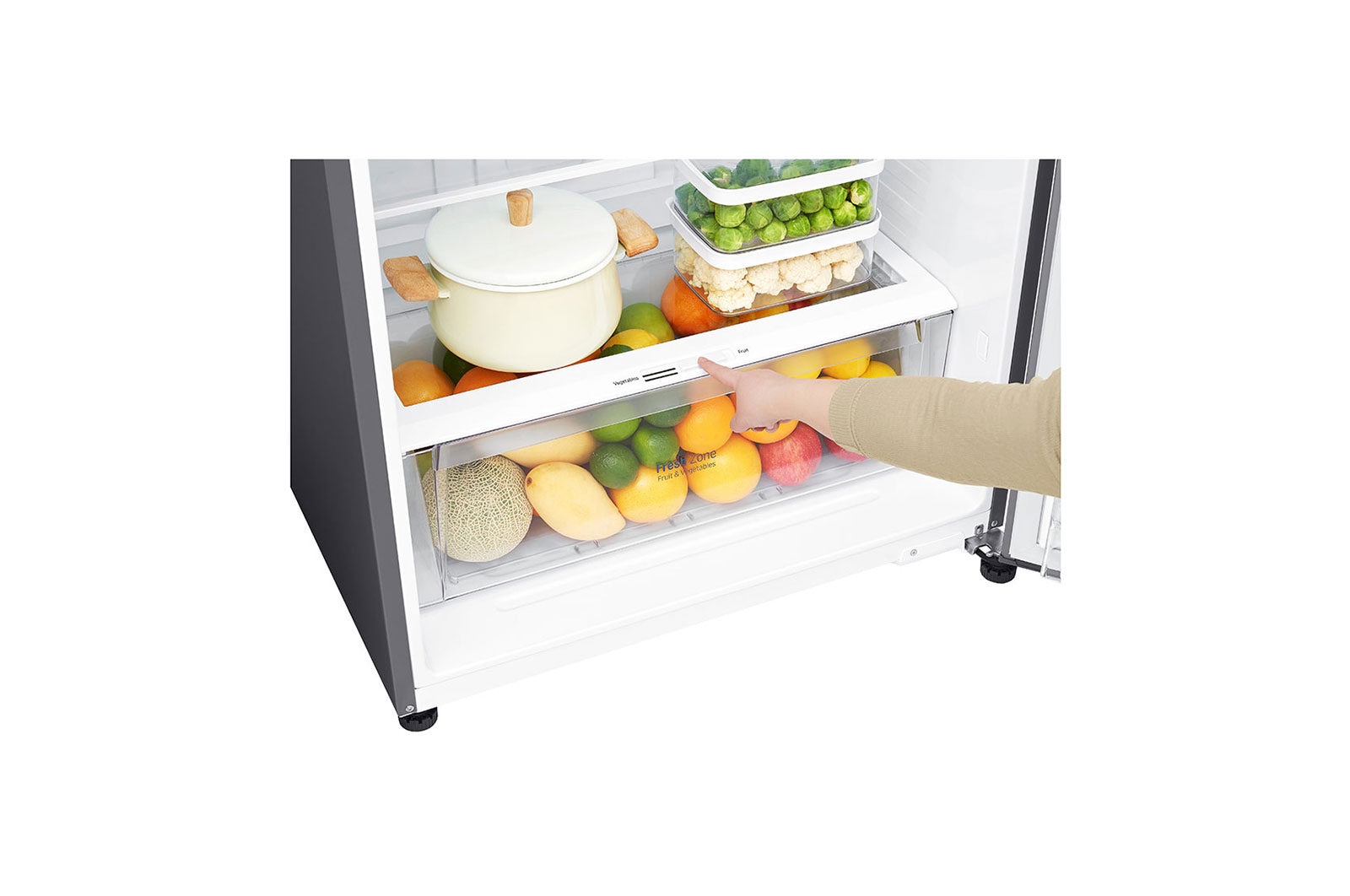LG 393L, Compresseur linéaire Inverter| Nature Fresh™ | | Linear Cooling™ || Door Cooling™ | No Frost, GR-C562HLCL