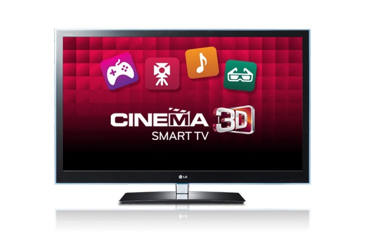 Vue de face du Téléviseur 3D, TV LCD LED Cinéma 3D, 106cm (42 pouces) SmartTV 42LW570S