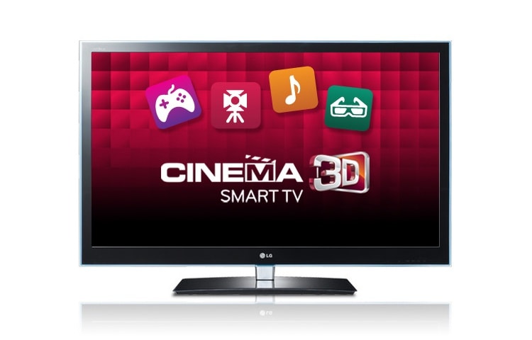Vue de face du Téléviseur 3D, TV LCD LED Cinéma 3D, 106cm (42 pouces) SmartTV 42LW650S