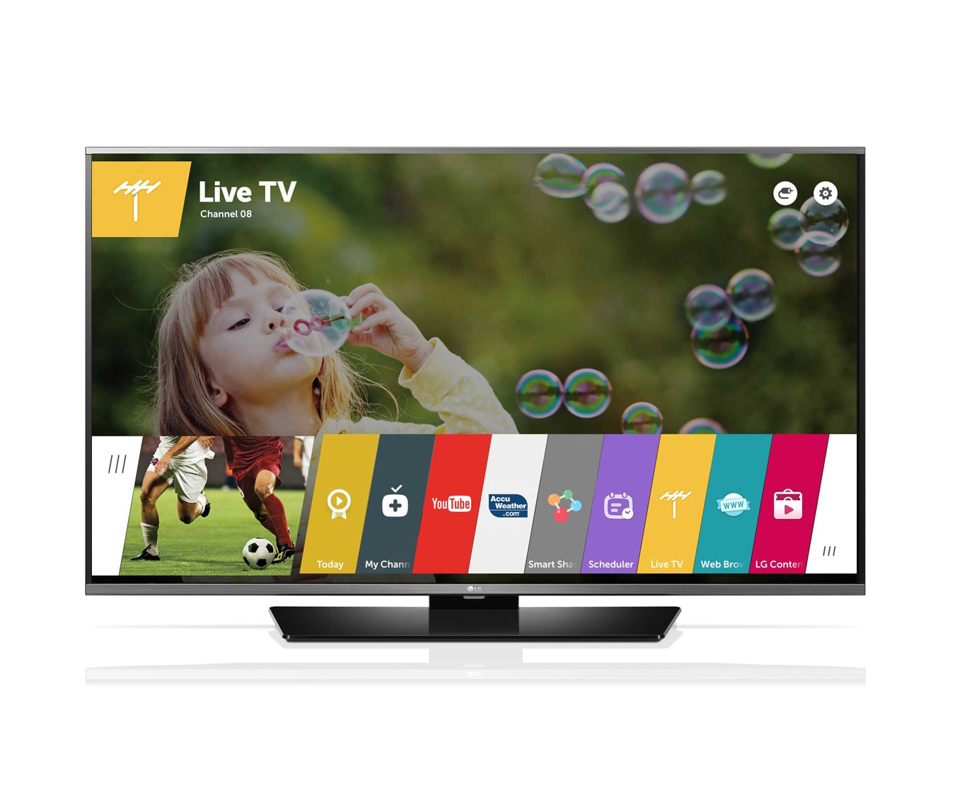 Vue de face du LG webOS TV 55LF630V