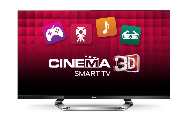 Vue de face du TV Cinema Screen, Smart TV, Magic Remote, Cinema 3D, Dual Play, LED Plus, HDTV 1080p, 107cm (42 pouces) LG 42LM760S