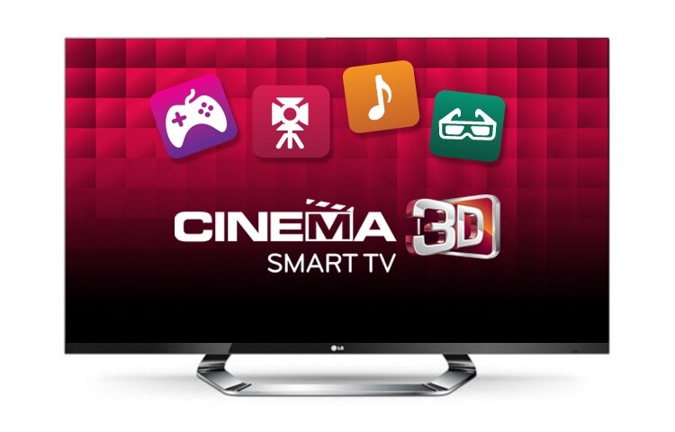 Vue de face du TV Cinema Screen, Smart TV, Magic Remote, Cinema 3D, Dual Play, LED Plus, HDTV 1080p, 107cm (42 pouces) LG 47LM760S