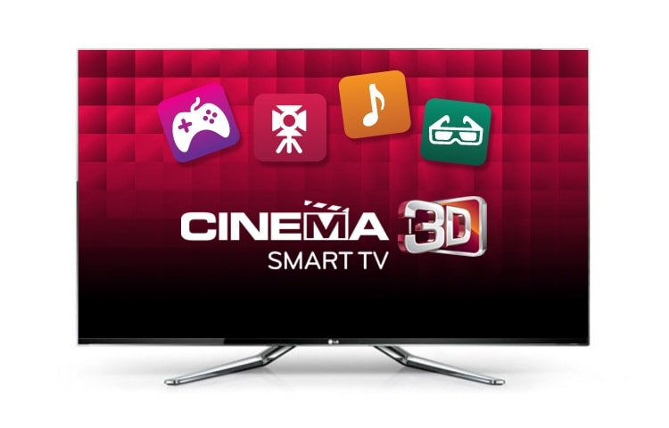 Vue de face du TV Cinema Screen, Smart TV, Dual Core, Magic Remote Voice, Cinema 3D, Dual Play, Nano Full LED, HDTV 1080p, 120cm (47 pouces) LG 47LM960V