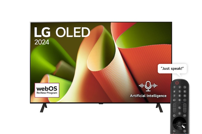 LG Smart TV LG OLED B4 4K, 77 pouces, Télécommande Magique IA Dolby Vision webOS24 2024, OLED77B46LA