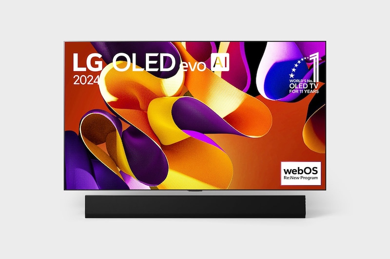LG Smart TV LG OLED evo AI G4 4K, 77 pouces, Télécommande Magique IA Dolby Vision webOS24 2024, OLED77G45LW