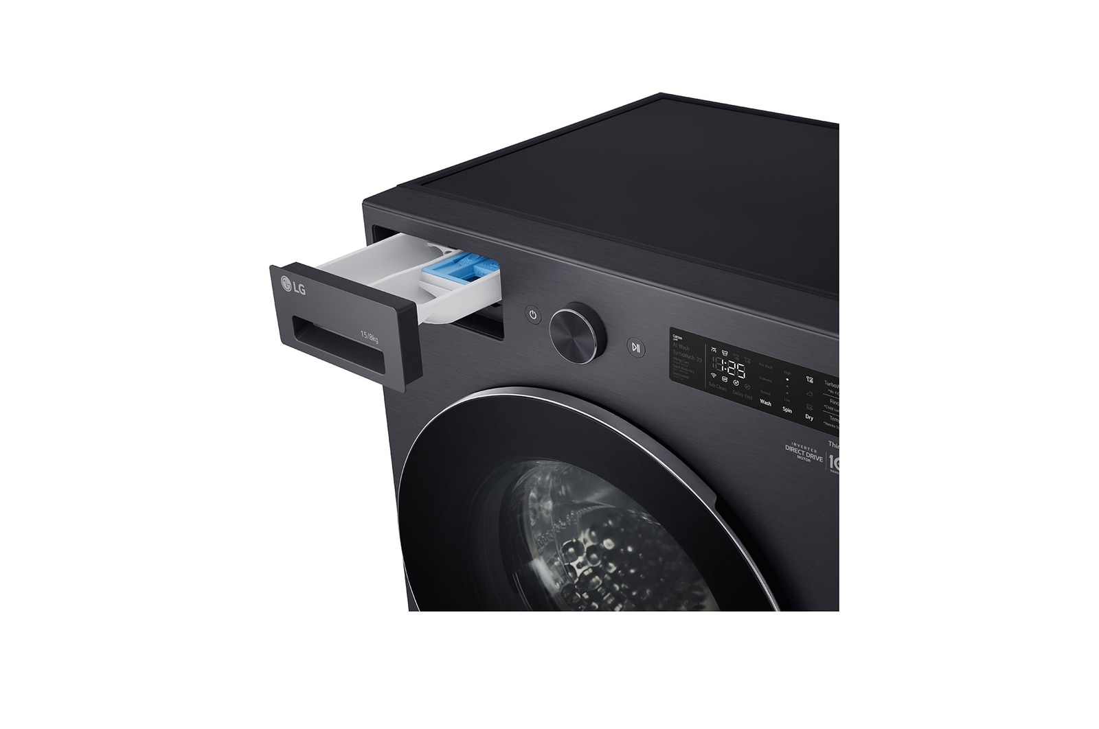 Side view detergent box open