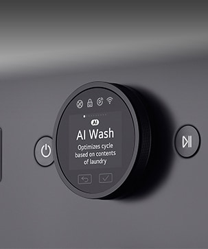 On voit l’intérieur du compartiment de la machine à laver