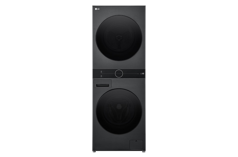 LG WashTower™ 12 kg Yıkama & 10 kg Kurutma Kapasiteli Ortak Panelli 2’si 1 Arada Çamaşır Makinesi, W4W8BVKKZHM için önden görünüm