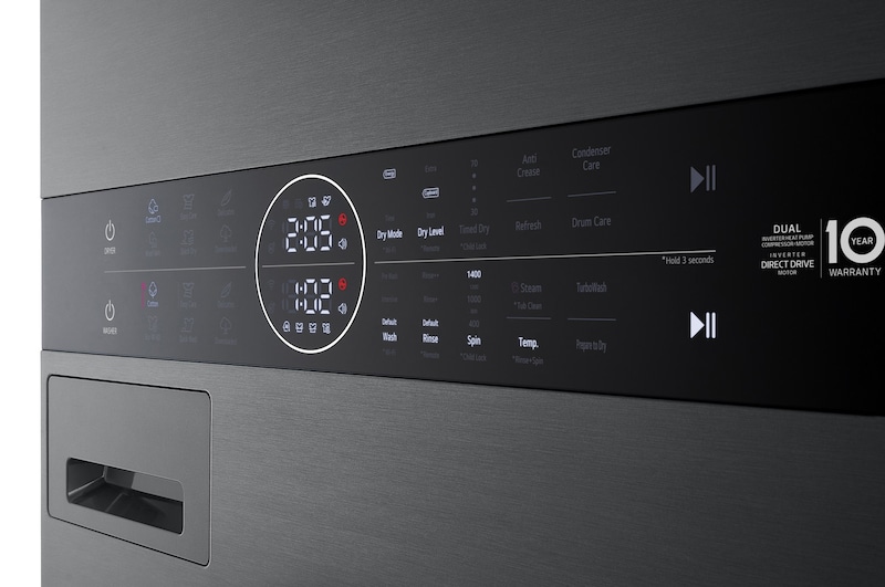 panel view with lights on