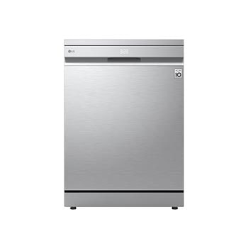 Vue de face du Lave-vaisselle 14 places QuadWash™ Prime Silver avec TrueSteam™, séchage thermique DFC287HVS