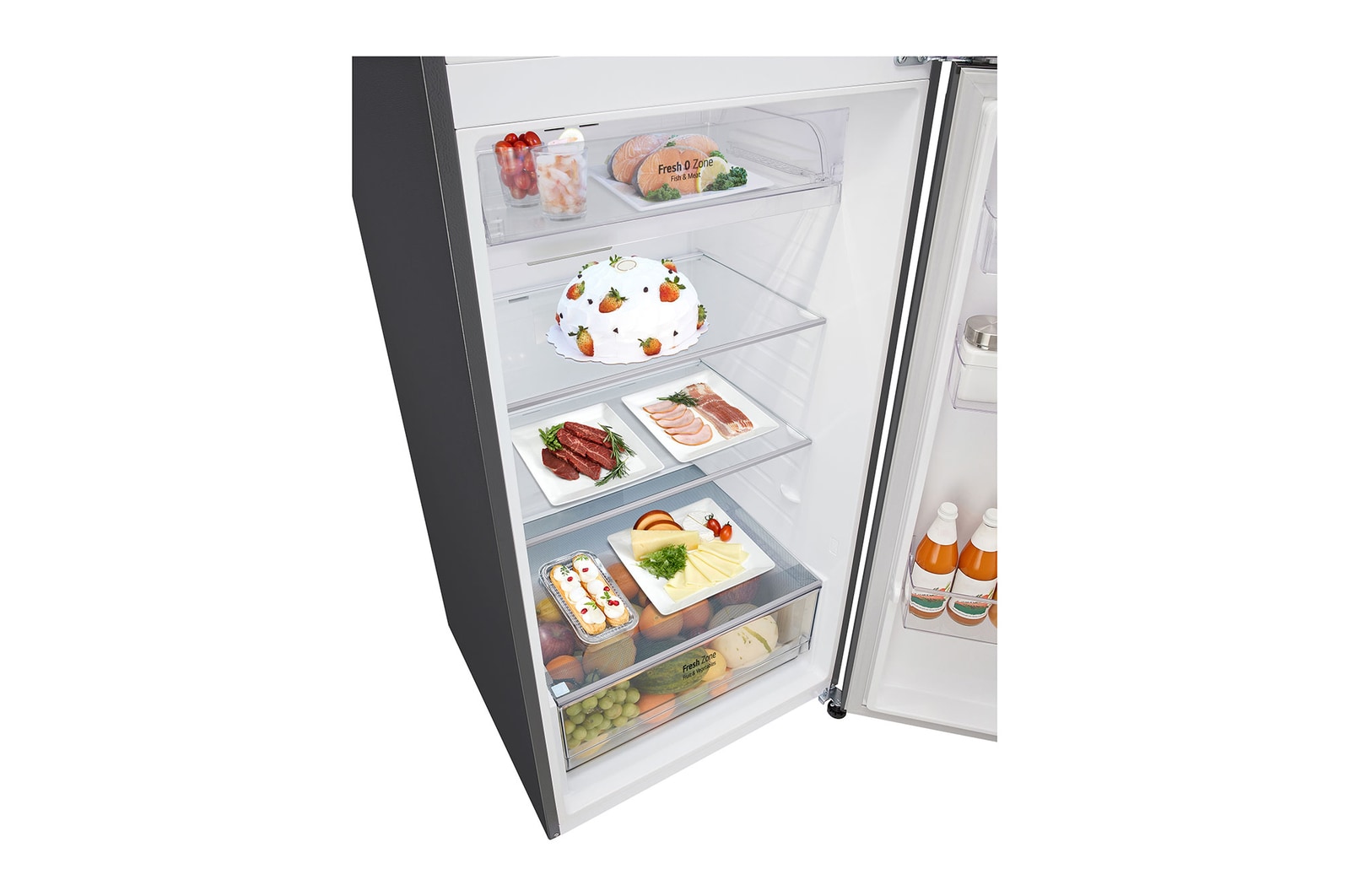 Bottom drawer with food