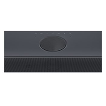 Vue inclinée en gros plan du dessus de la Sound Bar