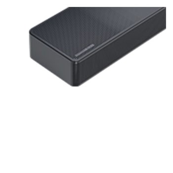 Vue latérale en gros plan de la Sound Bar