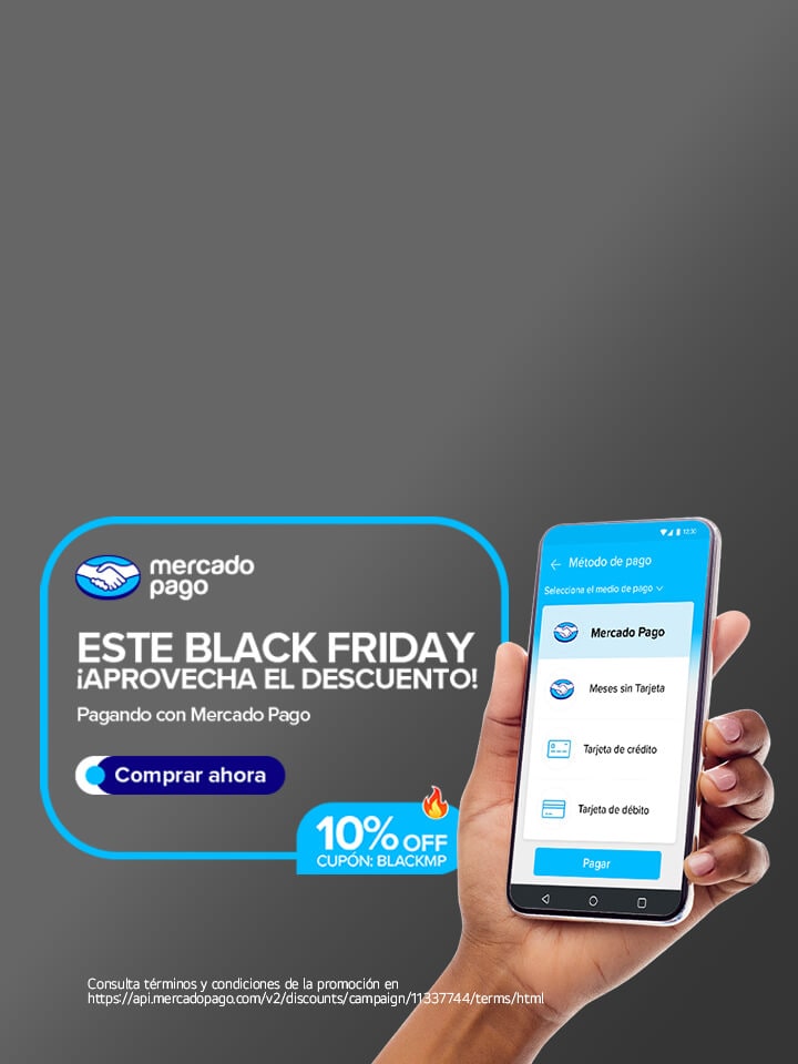 Promoción pagando con MercadoPago en este Black Friday