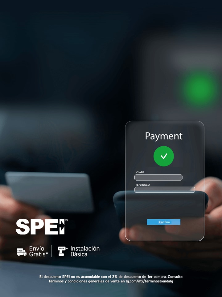 Descuento del 5% al pagar por medio de SPEI