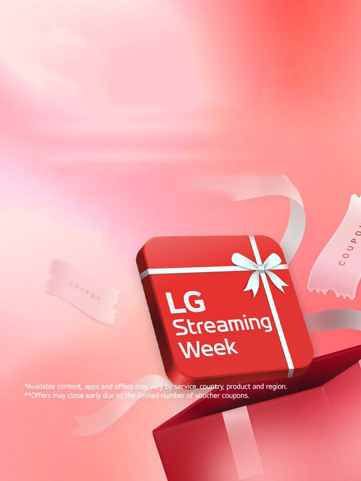 Se coloca un recuadro rojo con el texto “LG Streaming Week”.