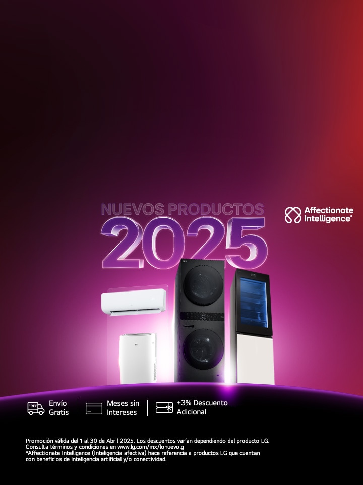 Descubre los nuevos integrantes 2025 de LG en línea blanca