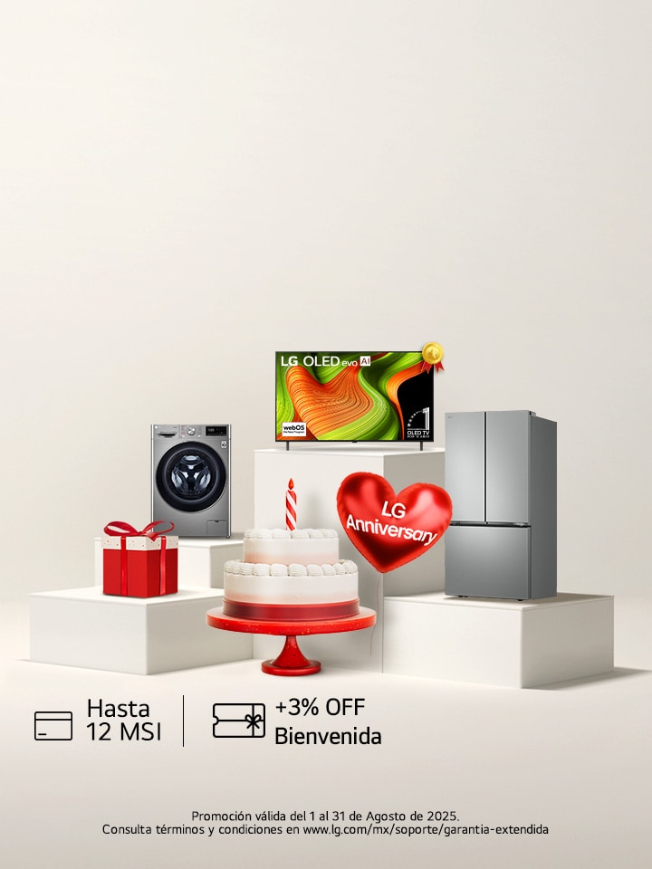 Adquiere la Garantía Extendida LG con 10% de descuento por aniversario