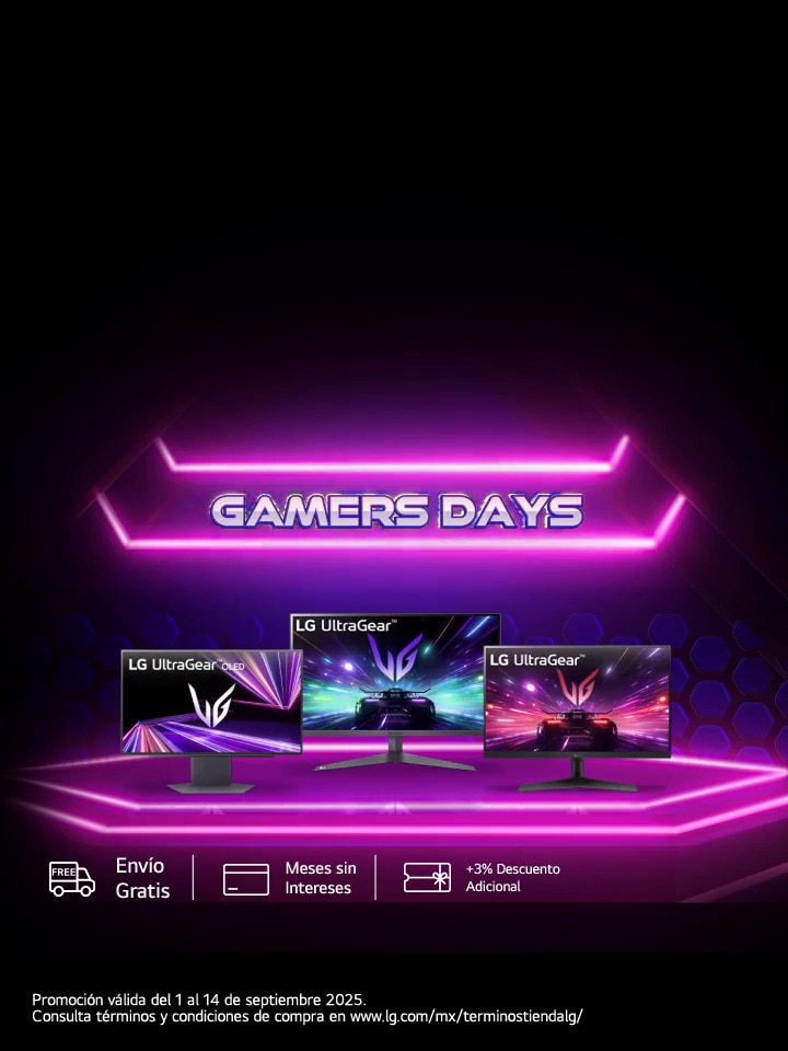Es momento de jugar en grande con los Gamers Days de LG.com