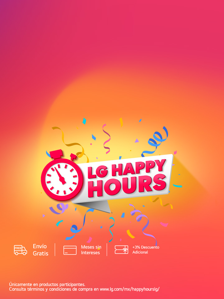 compra en lg.com y ahorra 10% EXTRA con cupón HAPPYLG. Una ventana corta, un gran ahorro: entra ya a lg.com y usa HAPPYLG
