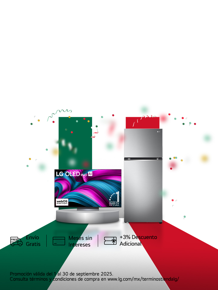 Celebra a México con lo mejor de la tecnología LG