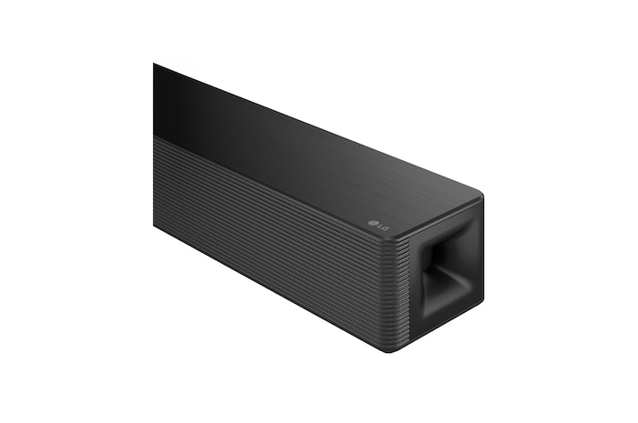 Soundbar and sub-woofer front view in parallel position