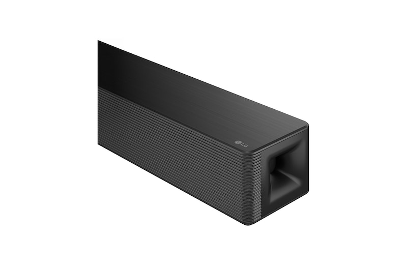 Soundbar and sub-woofer front view in parallel position