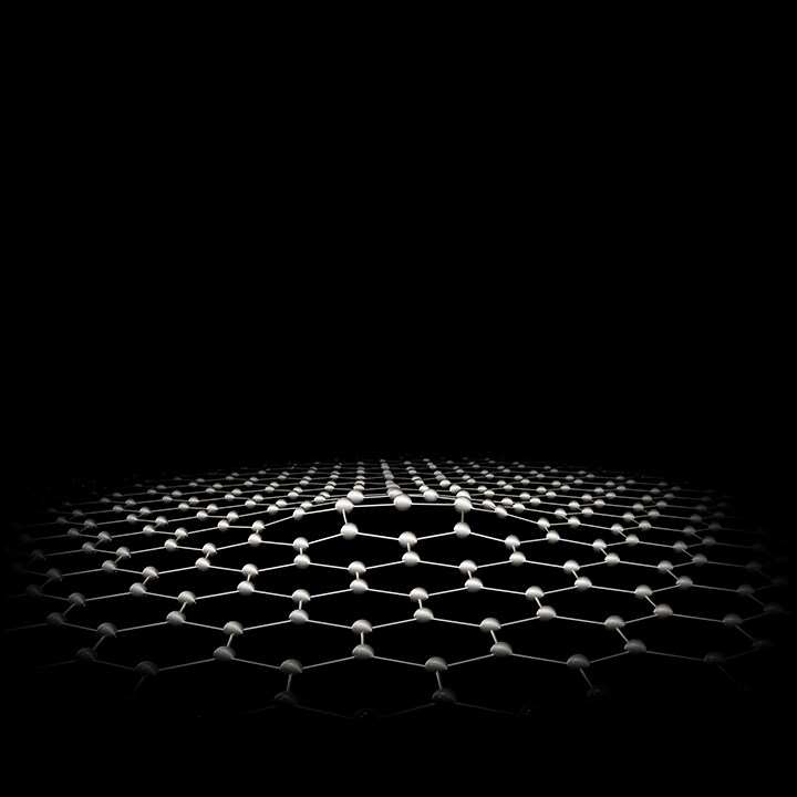 La imagen muestra un patrón hexagonal sobre un fondo negro. A medida que te desplazas hacia abajo en la página