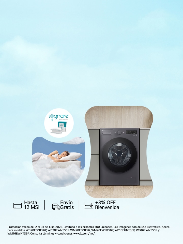 Compra una de las nuevas lavadoras inteligentes LG AI DD