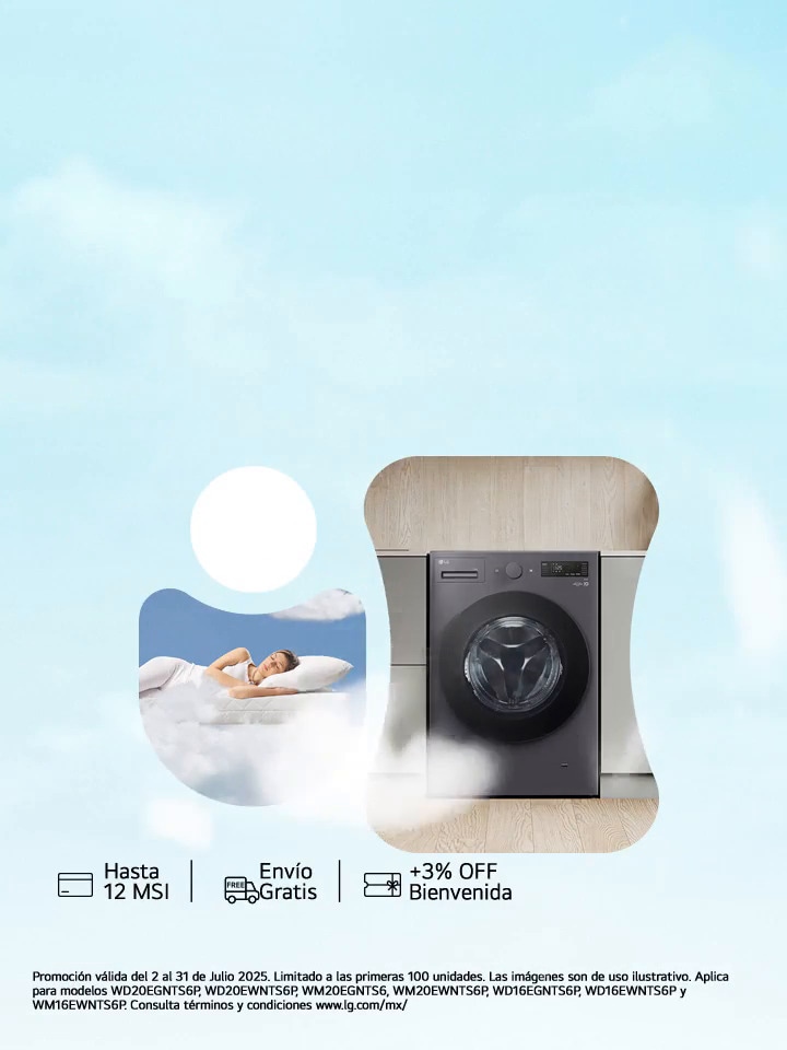Compra una de las nuevas lavadoras inteligentes LG AI DD
