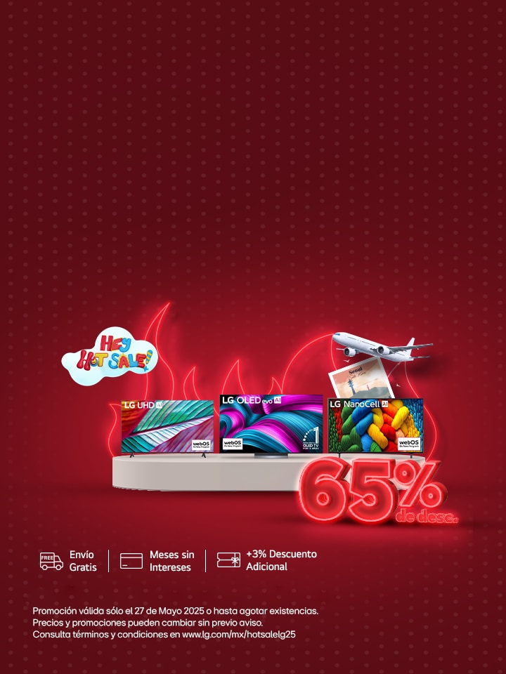 Llego Hot Sale y en LG tenemos las mejores promociones y descuentos, compra HOY