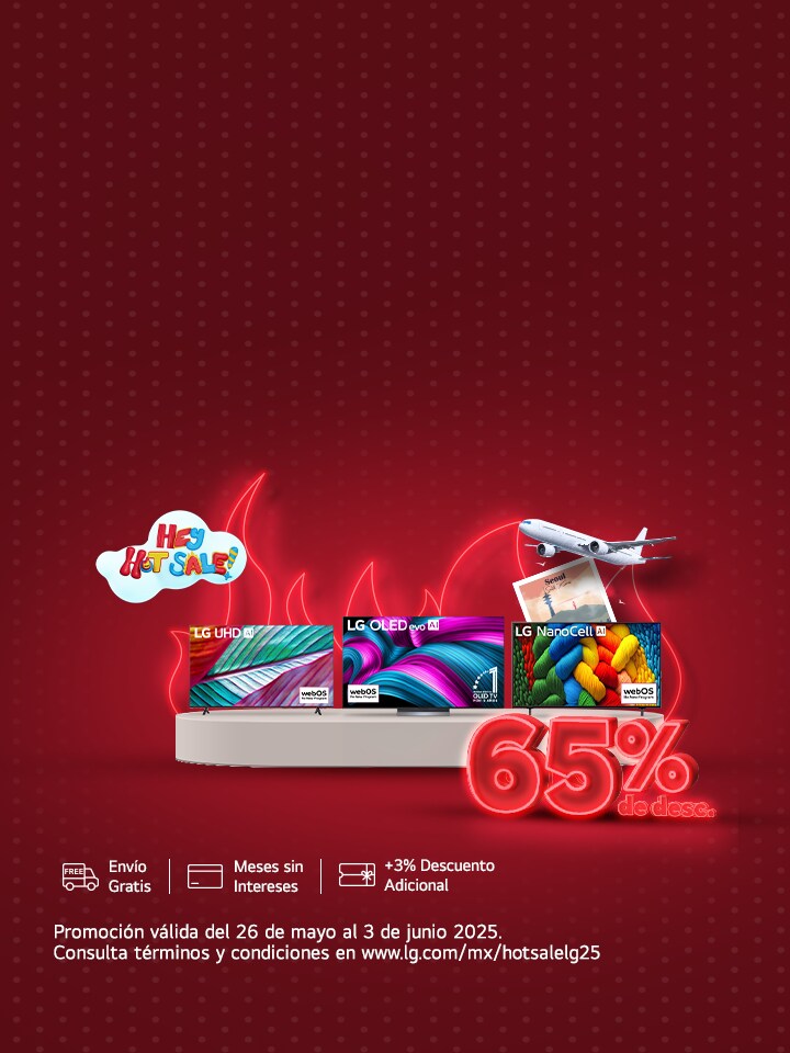Llego Hot Sale y en LG tenemos las mejores promociones y descuentos, compra HOY