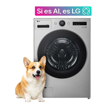 Vista frontal de Lavadora AI DD™ con Ciclo Pet Care, 25 kg WM25VFXS