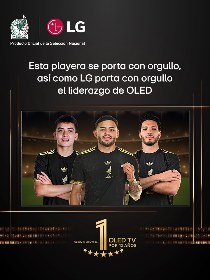 Una perspectiva desde arriba de un hombre y una mujer viendo un concierto en una OLED TV grande en un apartamento moderno. El emblema de “La OLED TV número 1 del mundo durante 11 años” está en la imagen. Un descargo de responsabilidad indica: “Fuente: Omdia. Envíos en unidades, 2013 a 2023. Los resultados no constituyen un apoyo a LG Electronics. La confianza que se deposite en estos resultados corre por cuenta y riesgo de terceros. Visita https://www.omdia.com/ para obtener más información”.