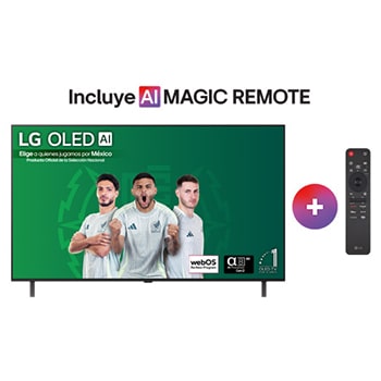 Front view of OLED TV