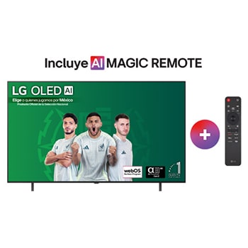 Front view of OLED TV