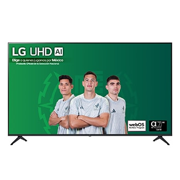 Vista frontal de la Pantalla 86 pulgadas LG AI UHD UA75 4K Smart TV 2025 86UA7500PSA