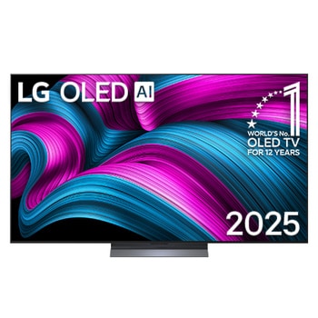 Pantalla 65 pulgadas LG AI OLED evo C5 4K Smart TV 2025 Vista Frontal OLED65C5ESA