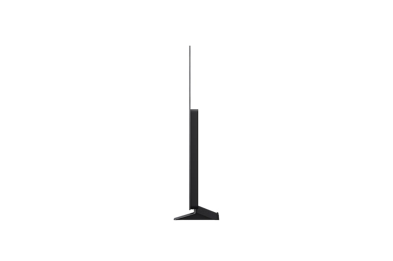Vista lateral de la Smart TV LG OLED AI C5E 4K.