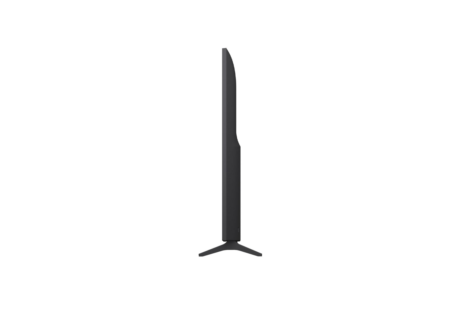 Left-facing side view of LG QNED70 TV 
