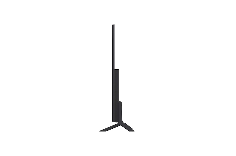 Vista lateral izquierda del televisor LG QNED82 TV 