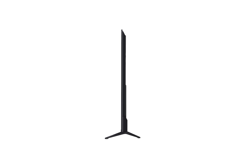 Vista lateral izquierda de la LG UHD UA75 TV.