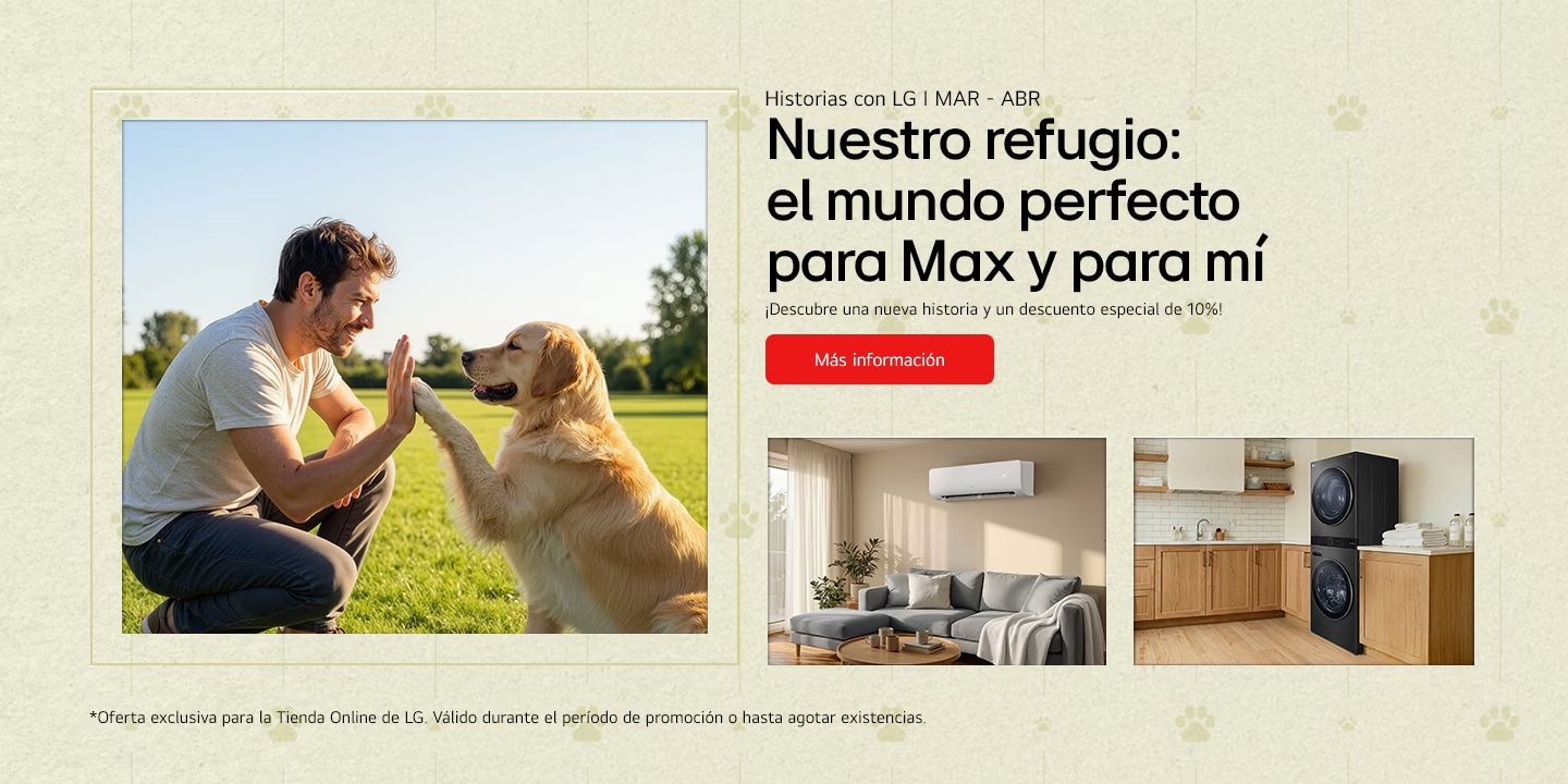 A lifestyle key visual showing everyday home routines with LG appliances