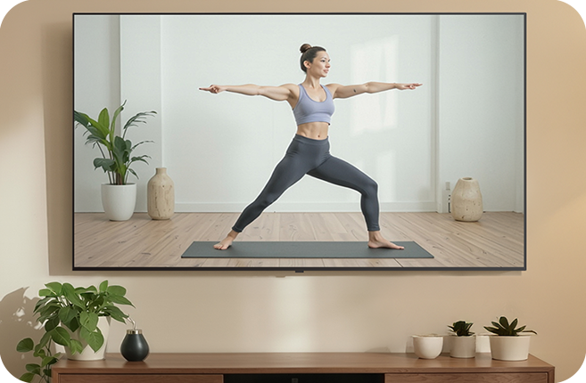 Toma de producto del OLED TV