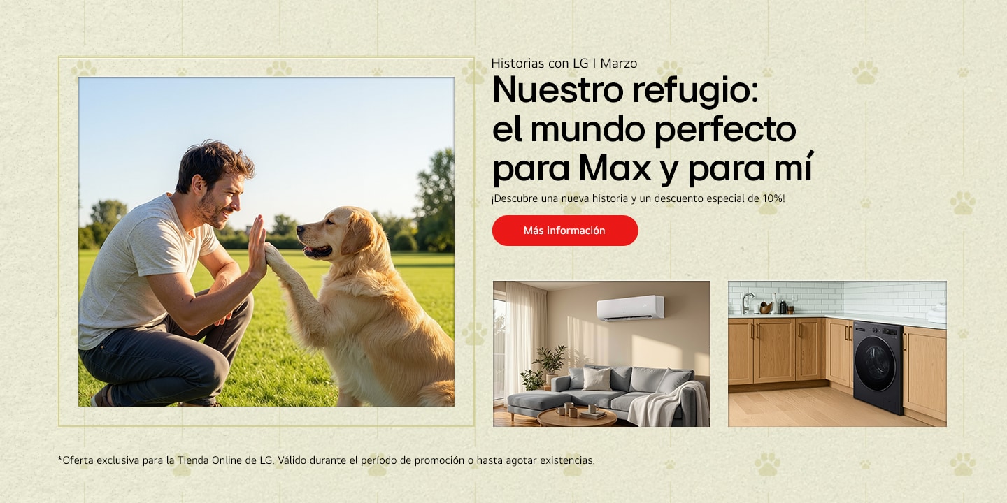 A lifestyle key visual showing everyday home routines with LG appliances	