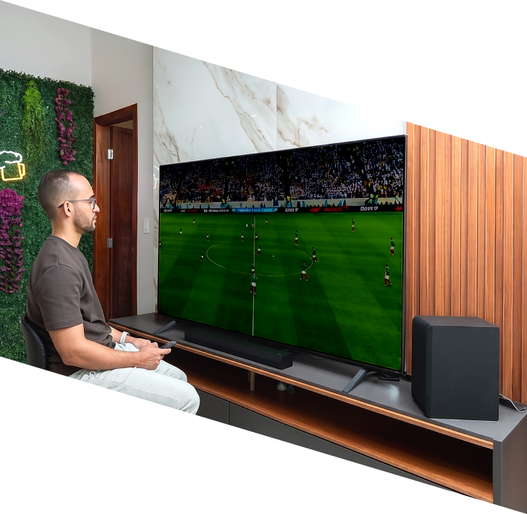 Rapael viendo una pantalla con el Modo Deportes apagado