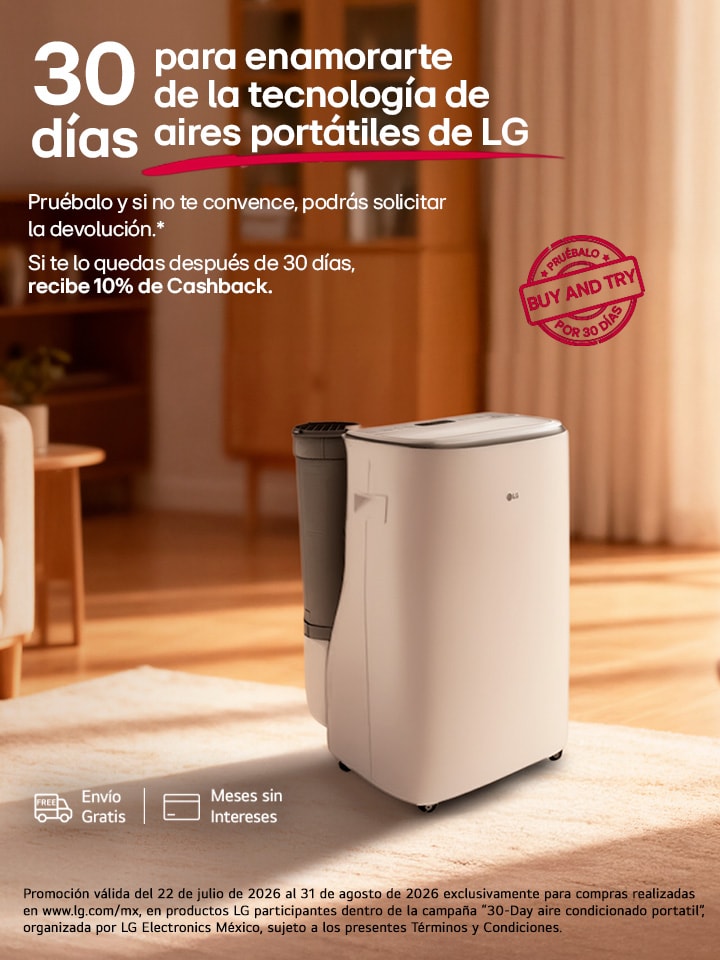 30 días para enamorarte de la tecnología de aíres portátiles de LG